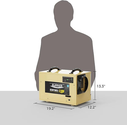 ALORAIR 120 PPD Commercial Dehumidifier, with Drain Hose for Crawl Spaces, Basements, Industry Water Damage Unit, cETL Listed, Compact, Auto Defrost Crawlspaces Dehumidifiers, Gold