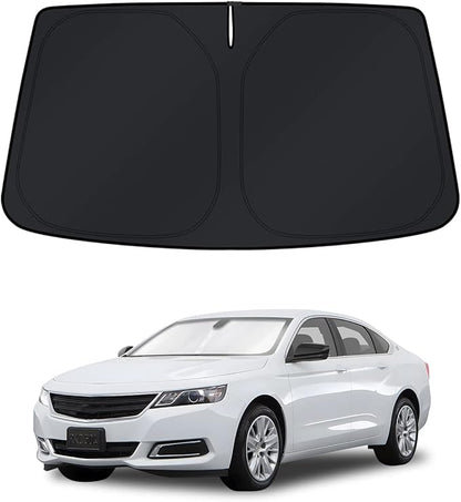 KUST Windshield Sun Shade for Chevy Impala 2014-2020 Window Shade Sun Visor Cover Foldable Blocks UV Rays Keep Your Car Cooler