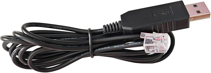 Radar Detector Power Cord for Beltronics, Escort Passport 9500ix, Uniden R3 R7 - RJ11 to USB Cable 6 FT