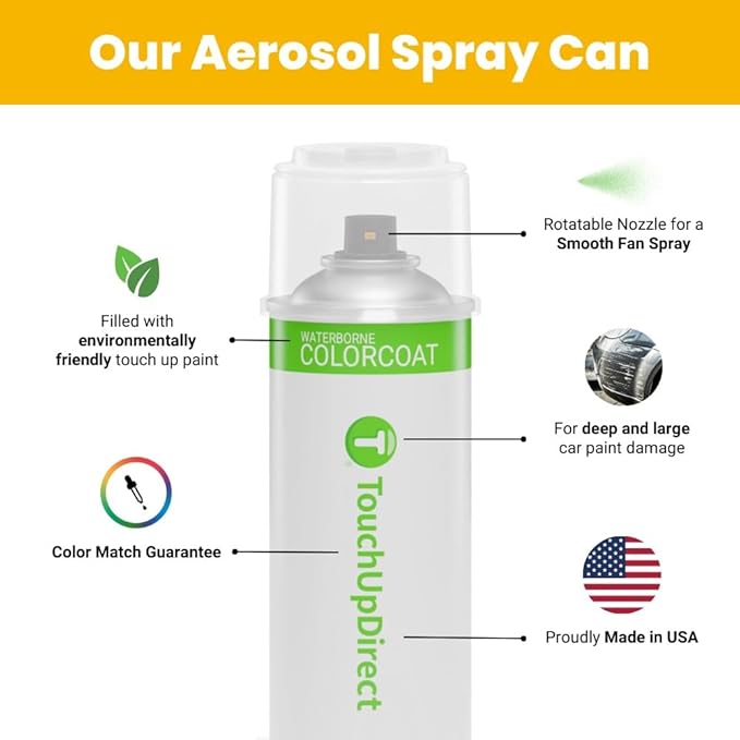 TouchUpDirect 1M4 Grayscale Compatible with Toyota Exact Match Touch Up Paint Aerosol - Platinum Kit