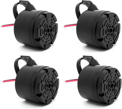 Universal 12-24V 100dB Waterproof Back-Up Alarm (Black-4 PCS)