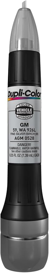 Dupli-Color AGM0528 Scratch Fix All-In-1 Exact-Match Automotive Touch-Up Paint – General Motors Fine Silver Birch – Paint Pen, 0.5 Fl Oz (Pack of 1)