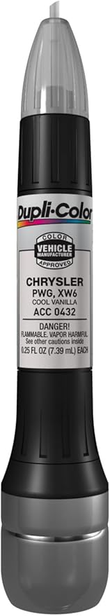 Dupli-Color ACC0432 Scratch Fix All-In-1 Exact-Match Automotive Touch-Up Paint – Chrysler Cool Vanilla – 0.25 oz. Paint Pen