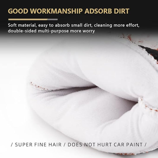 SPTA Microfiber Car Wash Mitt, 3Pcs Sponge Glove Wrapped in Soft, Plush Fiber Cloth Material, Safe Washing with Any Soap, Bucket, Foam Gun, Foam Cannon, Other Cleaning Supplies - MFICWMT