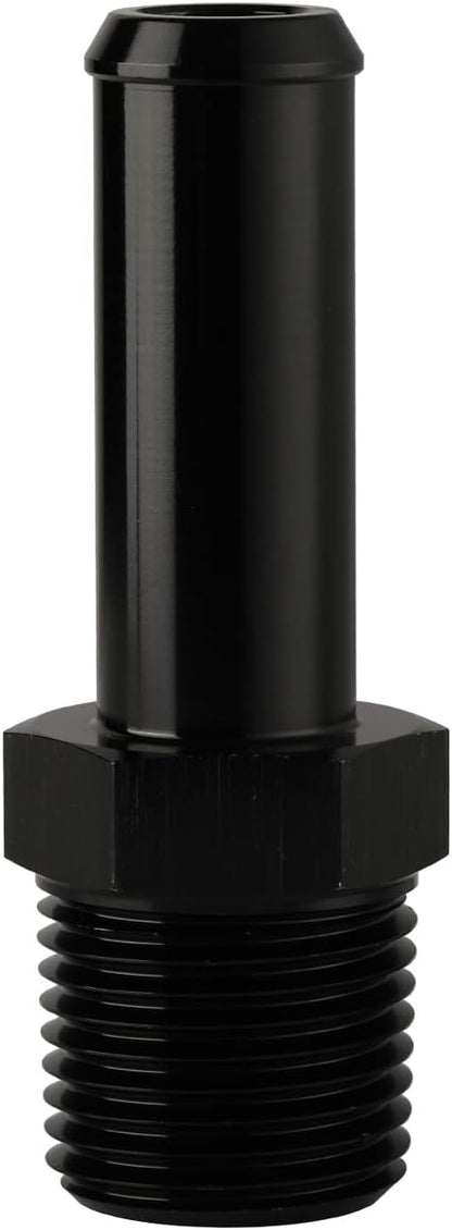 1/2 NPT Male to 5/8" Hose Barb Fitting Adapter Nipple Straight Aluminum Black