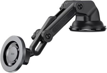 ESR Dashboard Magnetic Phone Holder for Car, for MagSafe Car Mount, Windshield Vacuum Car Mount for iPhone 16/16e/15/14/13/12, Samsung, Car Accessories, Charging Not Supported,2 Metal Rings Included