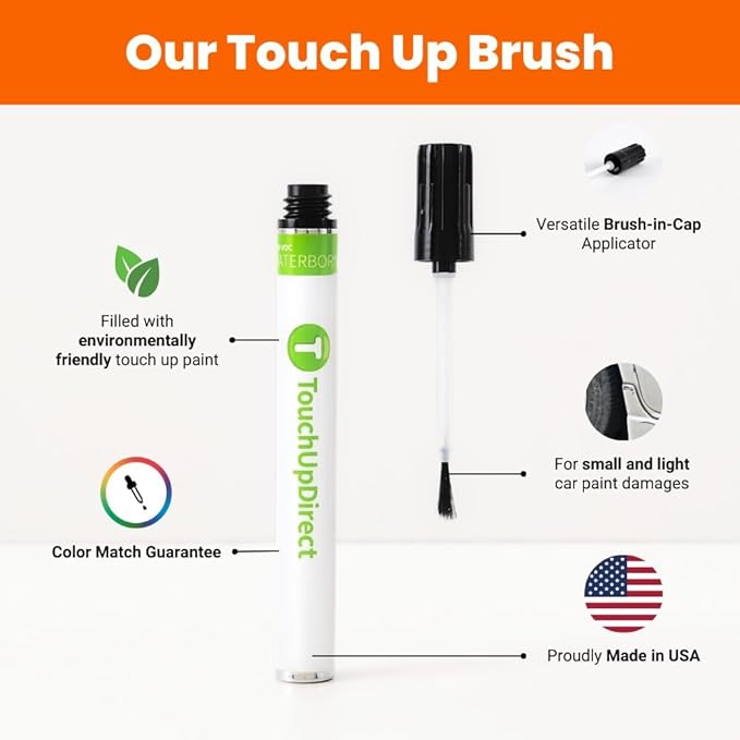 TouchUpDirect 3L5 Radiant Red Compatible with Toyota Exact Match Touch Up Paint Brush - Essential Kit