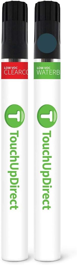 TouchUpDirect 221 Galactic Aqua Metallic Compatible with Toyota Exact Match Touch Up Paint Brush - Essential Kit