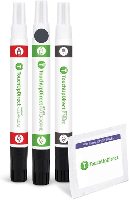 TouchUpDirect 1K9 Coastal Gray Metallic Compatible with Toyota Exact Match Touch Up Paint Combo - Preferred Kit