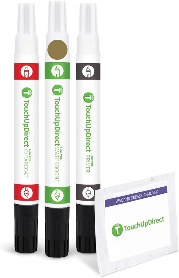 TouchUpDirect 4T3 Bronze/Pyrite Metallic for Toyota Exact Match Touch Up Paint Combo - Preferred Package