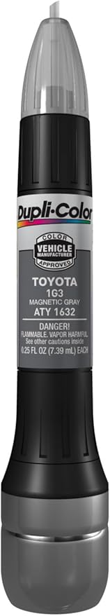 Dupli-Color ATY1632 Scratch Fix All-In-1 Exact-Match Automotive Touch-Up Paint – Toyota Magnetic Gray – 0.25 oz. Paint Pen, 0.5 Fl Oz (Pack of 1)