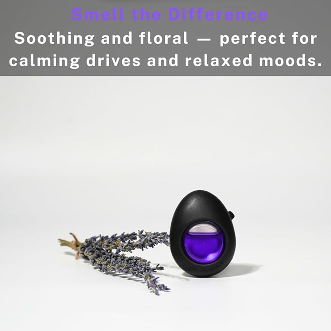 Air Jungles Car Air Freshener Vent Clip 3 Count, Lavender Scent, 4 ml Each, Long-Lasting Car Odor Eliminator, Easy Clip-On Design, Up to 90 Days Freshness for Cars, Trucks, and SUVs