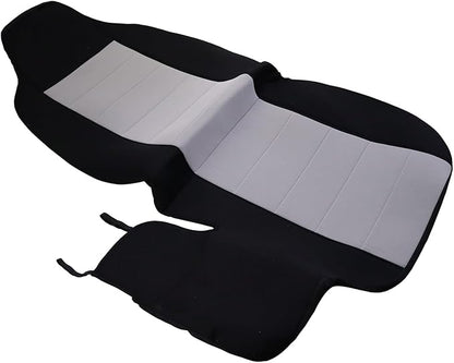 Front Car Seat Covers for 2004-2012 Ford Ranger, Front High Back 60/40 Split Bench Seat Covers with Molded Headrests for Ford Ranger 2004 2005 2006 2007 2008 2009 2010 2011 2012 (Light grey)