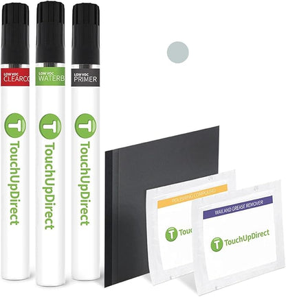 TouchUpDirect 6X3 Lunar Rock Compatible with Toyota Exact Match Touch Up Paint Brush - Platinum Kit