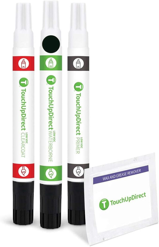 TouchUpDirect 202 Black Compatible with Toyota Exact Match Touch Up Paint Combo - Preferred Kit