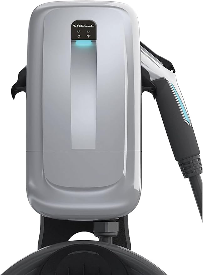 Schumacher Electric 240V / 40A Level 2 EV Wall Charger - NEMA 6-50 Plug - with Universal SAE-J1772 Connector - Wi-Fi & Bluetooth Enabled - Weather-Resistant for Indoor or Outdoor Use - SEV1600P650