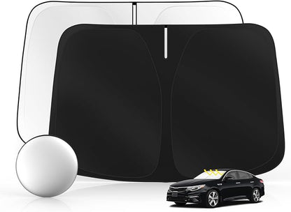 Windshield Sun Shade for Kia Optima 2016-2020 Foldable Sunshade Custom Fit Front Window Car Interior Accessories Protector Blocks UV Rays