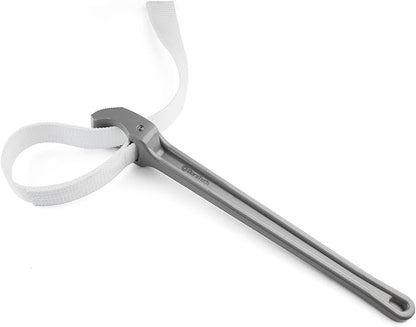 DURATECH Strap Wrench 18" Handle, Adjustable Nylon Strap Pipe Wrenches, Oil Filter Strap Opener Wrench