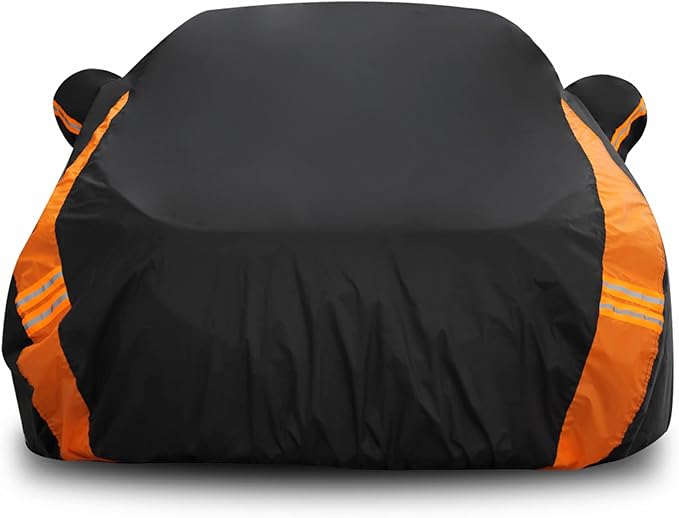 Avecrew Car Cover Waterproof All Weather for Automobiles, Outdoor Heavy Duty Full Exterior Covers for Sedans(178"-185")