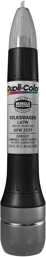 Dupli-Color AVW2039 Scratch Fix All-In-1 Exact-Match Automotive Touch-Up Paint – Volkswagen Reflex Silver – 0.25 oz. Paint Pen