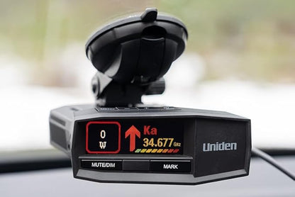 Uniden R8W (New Model) Extreme Long Range Laser/Radar Detector, 360° Awareness, Directional Arrows, Wi-Fi, Bluetooth, GPS, Real-Time Voice Alerts, Red Light & Speed Camera Alerts, R/TACH App