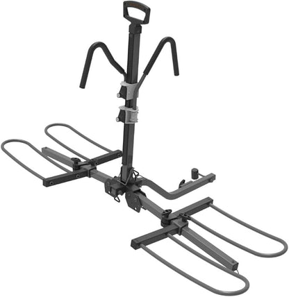 HYPERAX Volt 2_1.25" -E Bike Hitch Mounted Platform Style 2 Bikes Carrier for Car, SUV, Trucks, Sedan, Tilting e-Bike Rack for Hitch Fits Up to 2 X 70 lbs Bike with Up to 5" TIRE - NO RV USE!