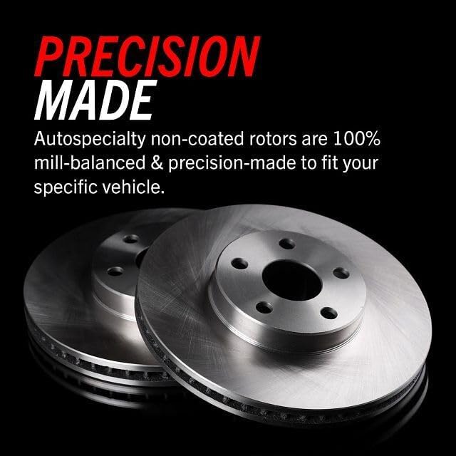 POWERSTOP KOE1358 Autospecialty Front Replacement Brake Kit-OE Brake Rotors & Ceramic Brake Pads For Ford Focus 2000-2004 [Model Specific]
