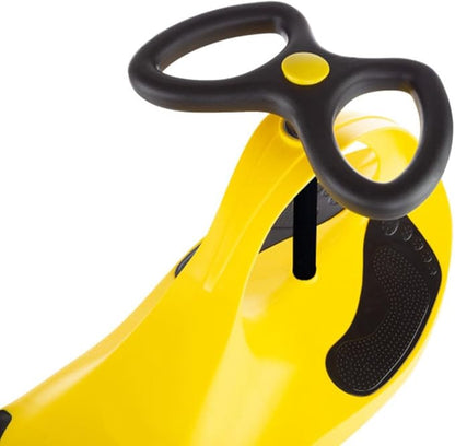 Wiggle Car - Ride on Toy for Ages 3 and Up - Toddler Ride on Toys with no Batteries, Gears or Pedals Just Twist, Wiggle, and Go by Lil’ Rider (Yellow)