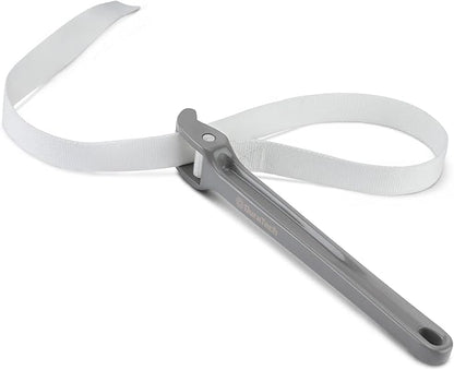 DURATECH Strap Wrench 12" Handle, Adjustable Nylon Strap Pipe Wrenches, Oil Filter Strap Opener Wrench