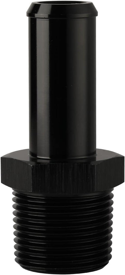 3/4 NPT Male to 3/4" Hose Barb Fitting Adapter Nipple Straight Aluminum Black