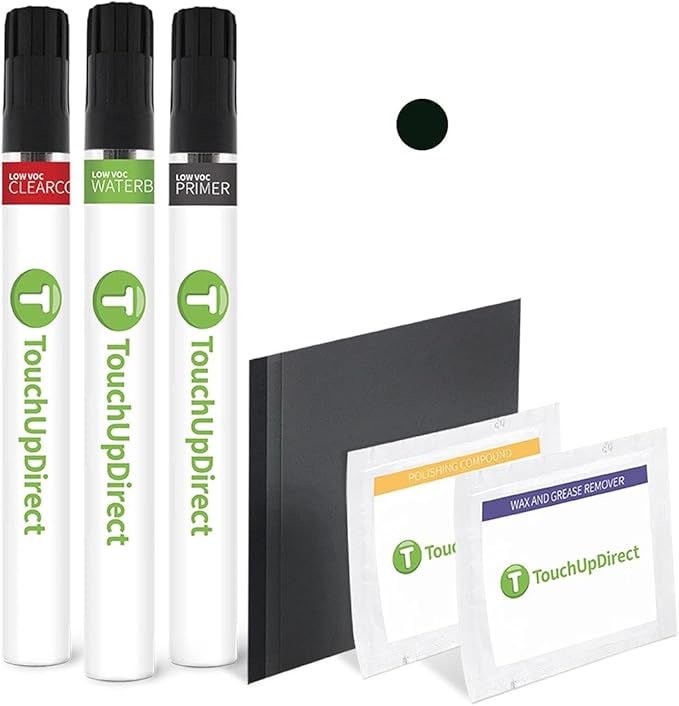 TouchUpDirect 209 Black Sand Pearl Compatible with Toyota Exact Match Touch Up Paint Brush - Platinum Kit