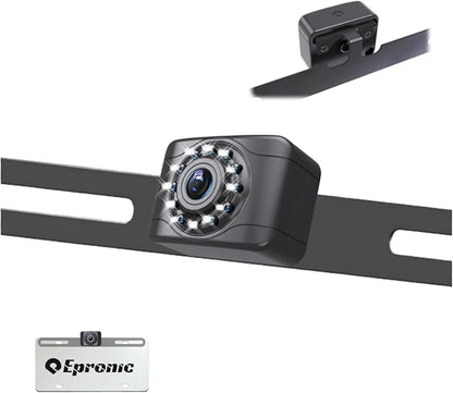 X1 Backup Camera for Car License Plate Reverse Cam, IP69 Waterproof Rearview Camara de Reversa de Auto Clear Night Vision, 149 Degree Wide View Angle - NTSC 12V
