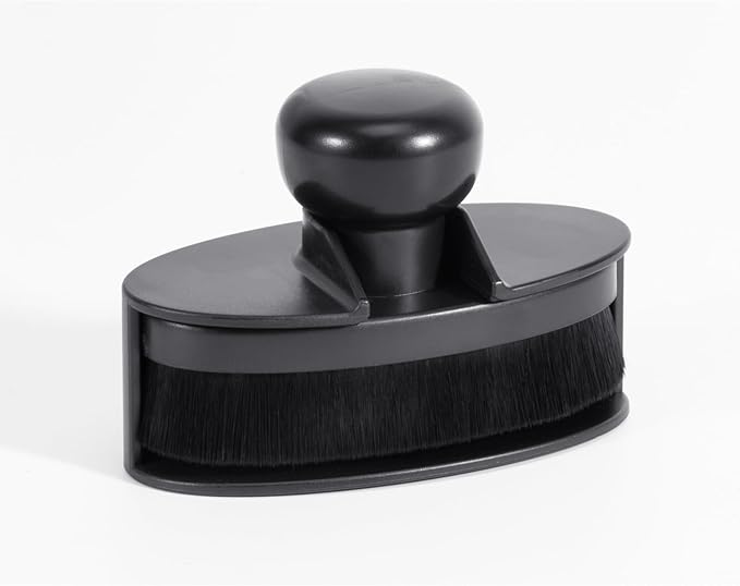 UNIMEIX Tire Shine Applicator Brush Large Vegan Oval Tire Shine Brush with Storage Stand for Vehicles Tire Shine Polish Wax and Car Wash