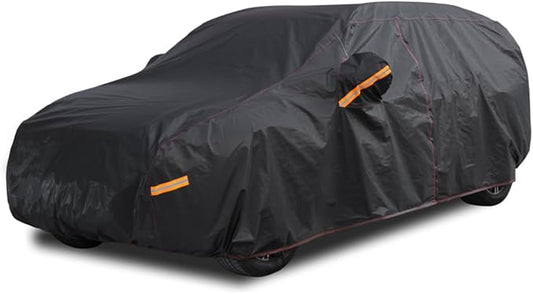 6 Layer Heavy Duty SUV Car Cover Waterproof All Weather Protection with Cotton Liner, Universal Fit Nissan Kicks, Subaru Crosstrek, Jeep Compass Liberty, Kia Soul Sportage