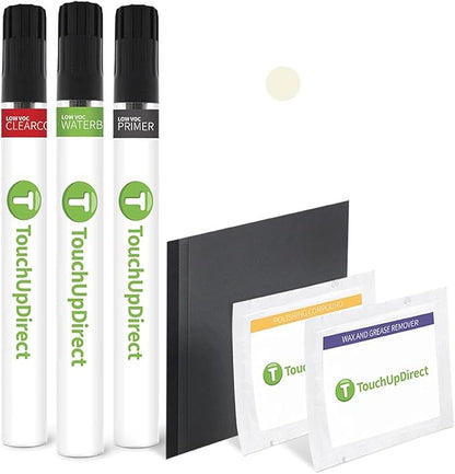 TouchUpDirect 070 Blizzard Pearl Tricoat Compatible with Toyota Exact Match Touch Up Paint Brush - Platinum Kit