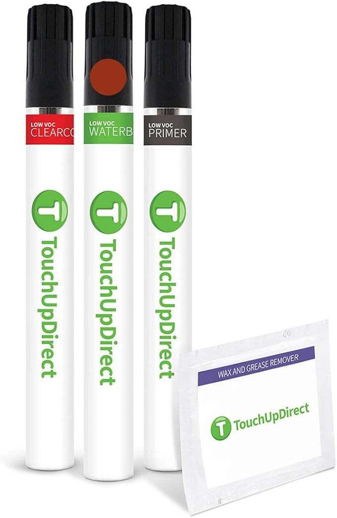 TouchUpDirect 4X0 Inferno Compatible with Toyota Exact Match Touch Up Paint Brush - Preferred Kit