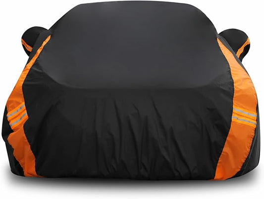 Avecrew Car Cover Waterproof All Weather for Automobiles, Outdoor Heavy Duty Full Exterior Covers for Sedan(186"-193")