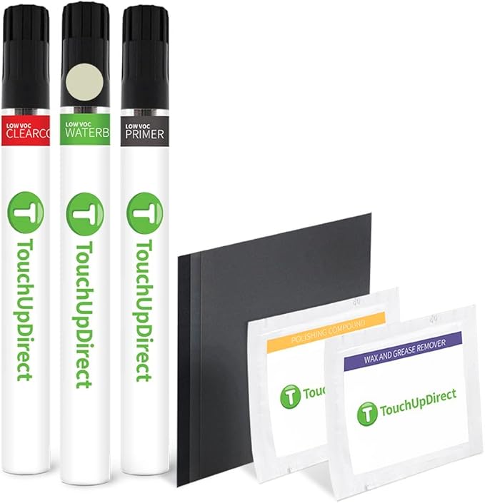 TouchUpDirect 092 Coastal Cream Compatible with Toyota Exact Match Touch Up Paint Brush - Platinum Kit
