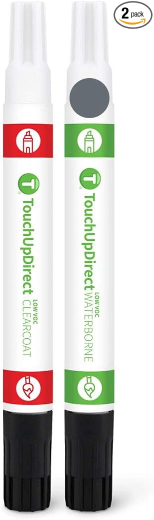 TouchUpDirect 1F9 Slate Metallic Compatible with Toyota Exact Match Touch Up Paint Combo - Essential Kit