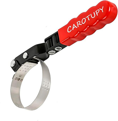 Extra Small Oil Filter Wrench, Swivel Oil Filter Removal Tool, Universal Filter Wrench Adjustable from 2-1/16" to 2-5/8" for Oil Change