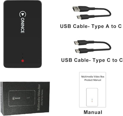 CarPlay Box Streaming Device for Car, Wireless CarPlay Adapter & Android Auto Wireless Adapter with Netflix YouTube Disney+ Prime Video, for Factory Wired CarPlay Cars