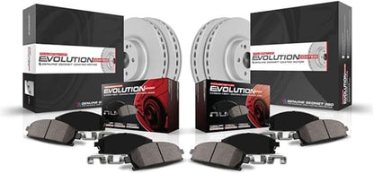 Power Stop CRK4104 Front and Rear Z23 Evolution Geomet Coated Brake Kit For BMW 328i 2008-2010, BMW 328i xDrive 2009, BMW 328xi 2008 [Model Specific]