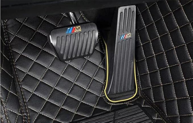 Custom All-Weather Protection Leather Car Floor Mats for Cars Sedan SUV Sports Car Waterproof Floor Mat (Light Brown)