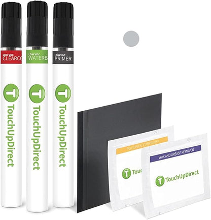 TouchUpDirect 1D6 Silver Sky Metallic Compatible with Toyota Exact Match Touch Up Paint Brush - Platinum Kit