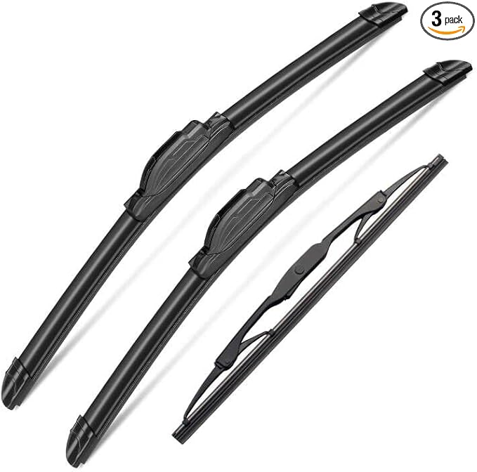 3Pcs Wiindshield Wiper Blades for Toyota Sienna 2005 2006 2007 2008 2009 2010, Original Equipment Automotive Replacement Windshield Wiper Blades for My Car- 26"/19"/16T" (Pack of 3) J- HOOK