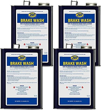 Zep Brake Wash Liquid Non-Chlorinated Parts Cleaner - 1 Gallon (Case of 4) 50524 - Fast-Acting, Non-chlorinated, Solvent Degreaser