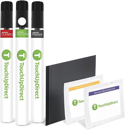 TouchUpDirect 040 Super White Compatible with Toyota Exact Match Touch Up Paint Brush - Platinum Kit