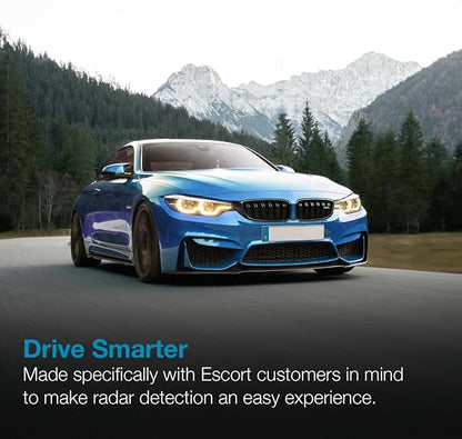 Escort MAX 360c MKII Laser Radar Detector & Escort Direct Wire Power Cord: Dual-Band Wi-Fi and Bluetooth, 360° Directional Arrows, Exceptional Range, Shared Alerts, Drive Smarter App, Black