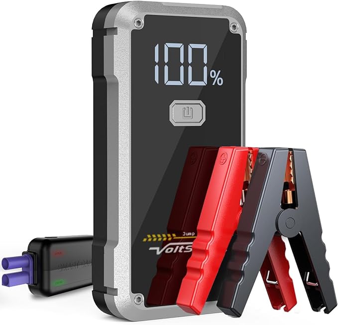 4500A Jump Starter, VoltSurge Jumper Starter Portable for Up to 7.0L Gas & 5.5L Diesel Engines, 12V Car Battery Charger, Jump Box Battery Pack with LCD Display and LED Light