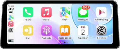 Wireless CarPlay/Android Auto 12.3 Inch Touchscreen for BMW 5 Series F10/F11 (2012-2016) with NBT System, Car Radio Receiver, Multimedia, Bluetooth, Car Stereo